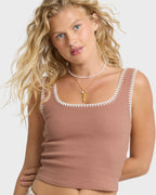 Shell Time Tank Top - Sugar Almond
