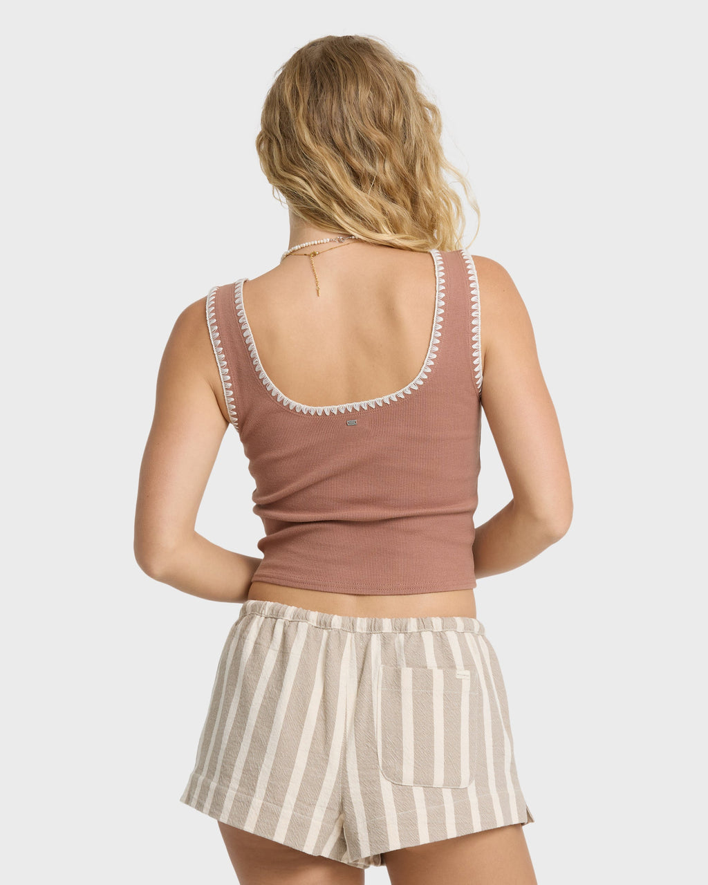 Shell Time Tank Top - Sugar Almond