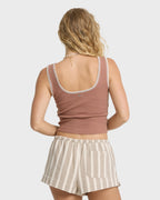Shell Time Tank Top - Sugar Almond