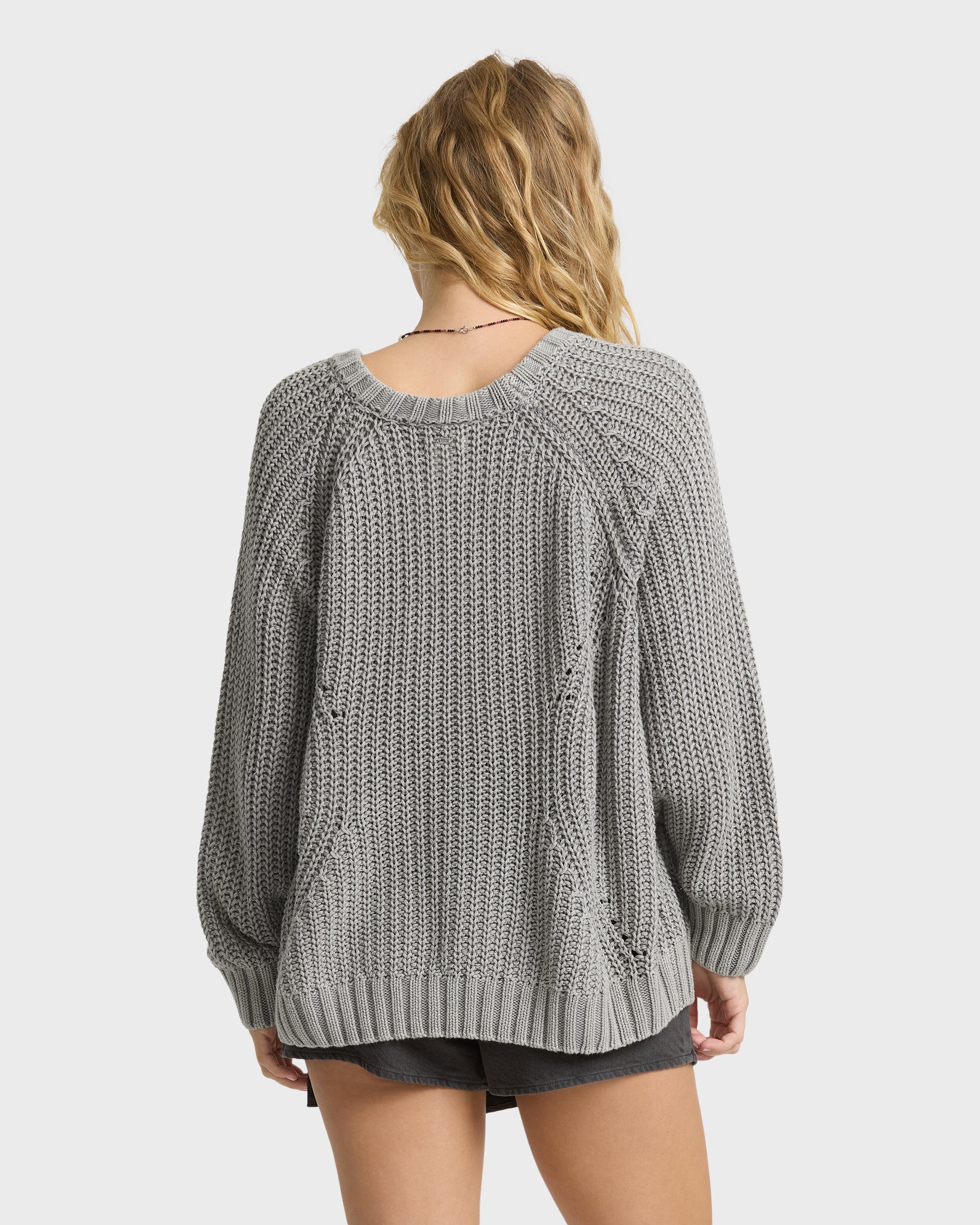 Gone Fishin Crewneck Sweater - Cobblestone