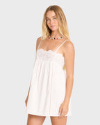 Light And Airy Mini Dress - Salt Crystal