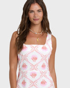 Sunlit Sky Mini Dress - Salt Crystal