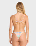 Love Crush Reversible Tie-Side Dippi Skimpy Bikini Bottoms - White Multi