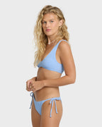 Rising Tide Tie-Side Medium Bikini Bottoms - Blue Bell