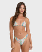 Tide Pool V Hike Skimpy Bikini Bottoms - Light Blue Multi