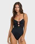 Sol Searcher Isla One Piece Swimsuit - Black Pebble
