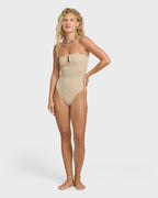 Wavey Daze Aria Swimsuit - Cobblestone
