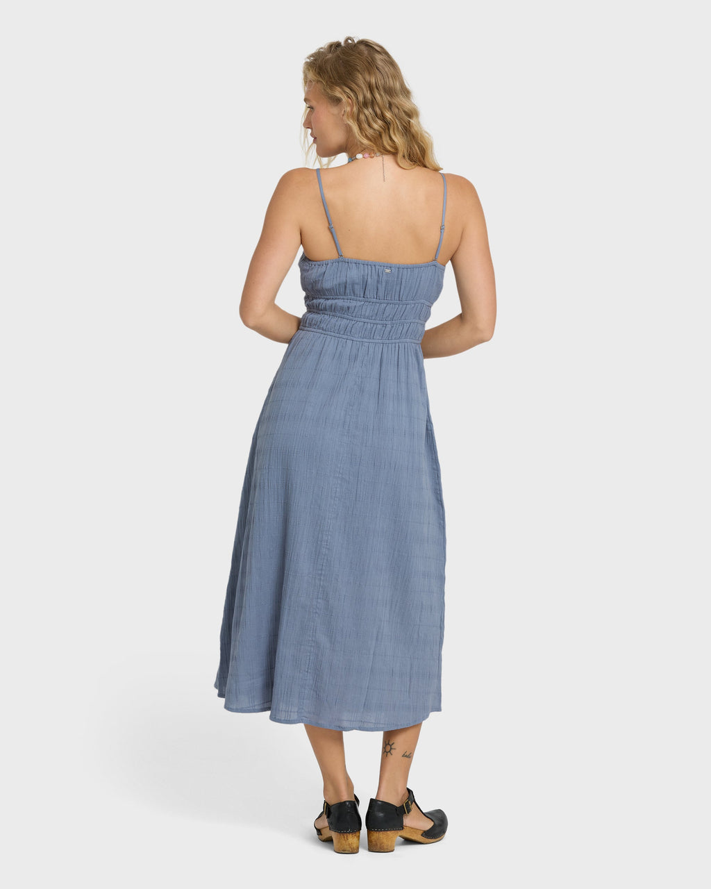 In The Sky 2 Midi Dress - Blue Smoke