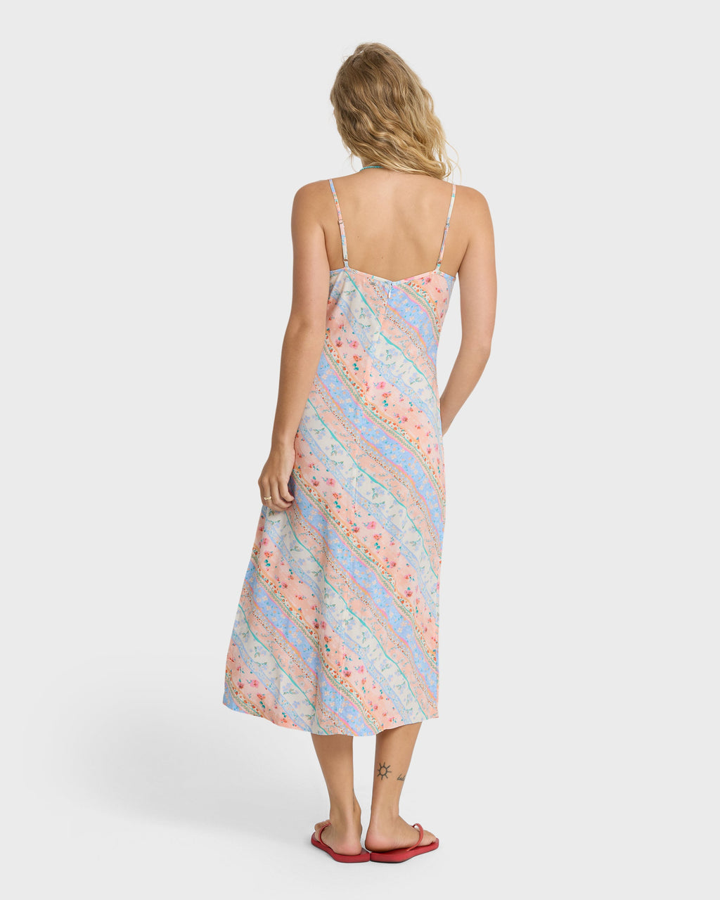 Fresh Daze Midi Dress - Pale Peach