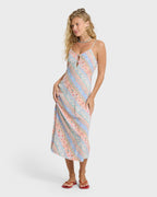 Fresh Daze Midi Dress - Pale Peach