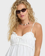 Jia Knit Mini Dress - Salt Crystal