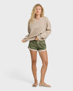 That Life V-Neck Sweatshirt - Cobblestone