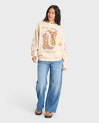 Ride In Crewneck Sweatshirt - White Cap