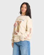 Ride In Crewneck Sweatshirt - White Cap