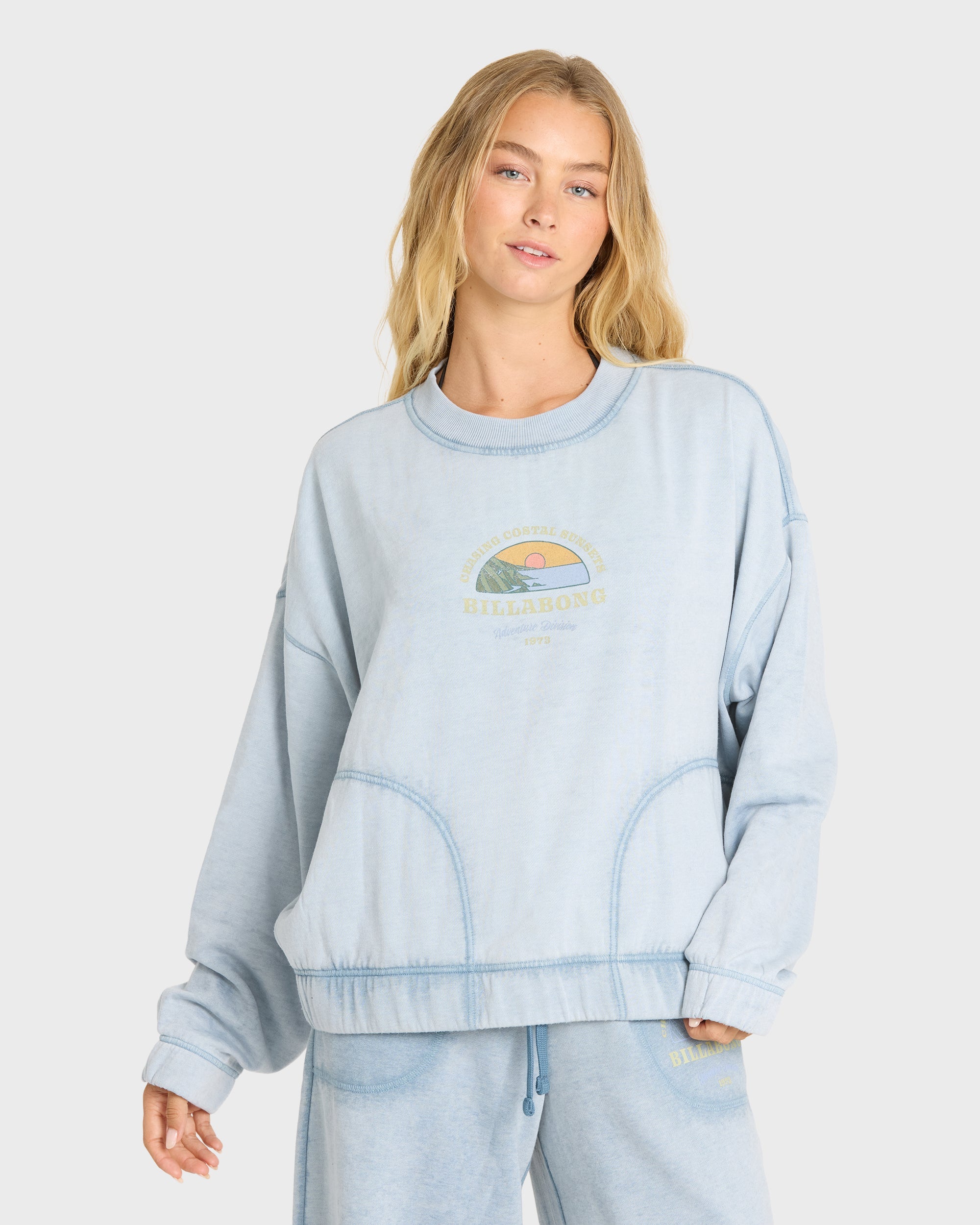 Field Day Crewneck Sweatshirt - Blue Smoke
