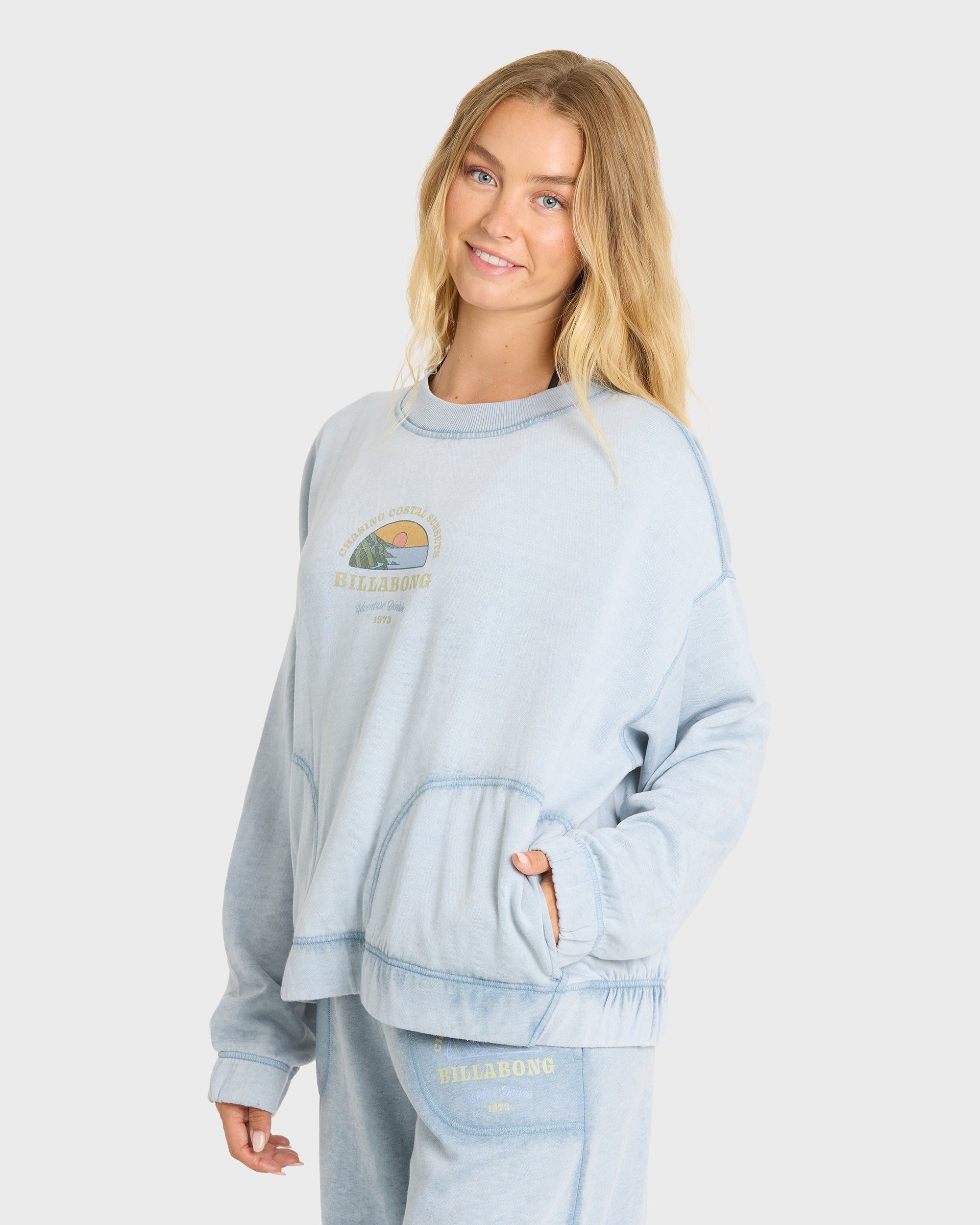Field Day Crewneck Sweatshirt - Blue Smoke