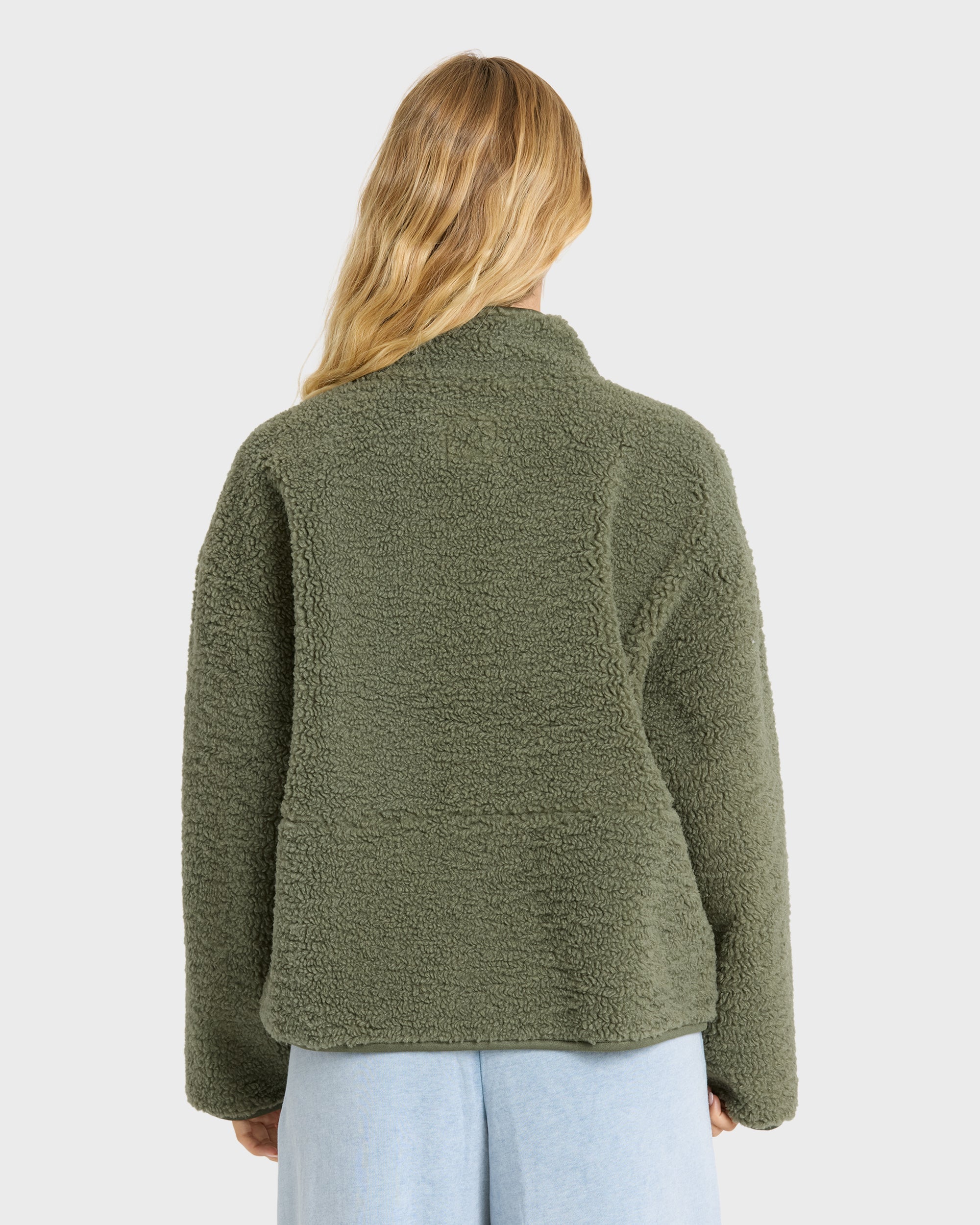 Camper Reversible Fleece Jacket - Canteen