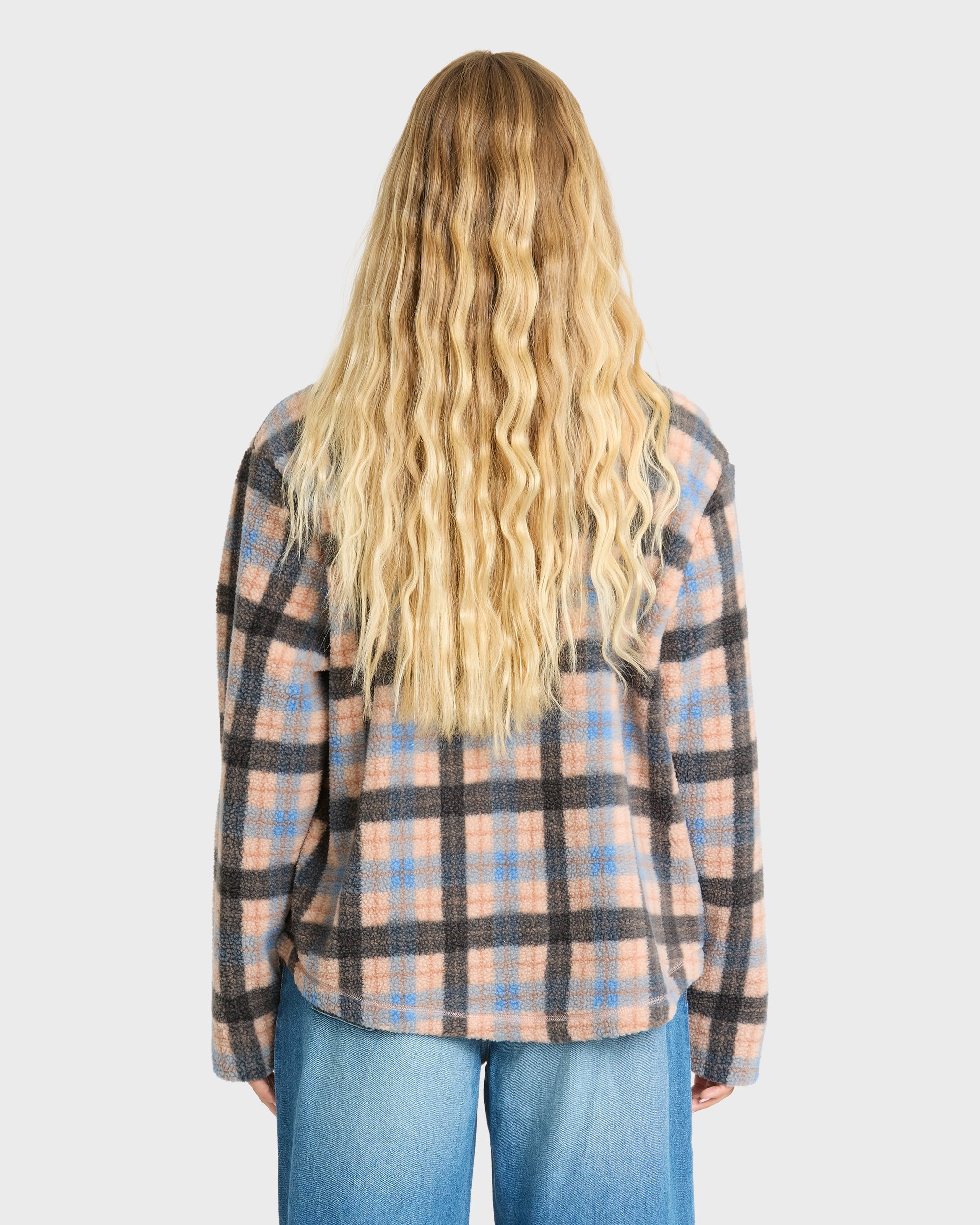 Adventure Division Breezy Fleece Shacket - Blue Bell