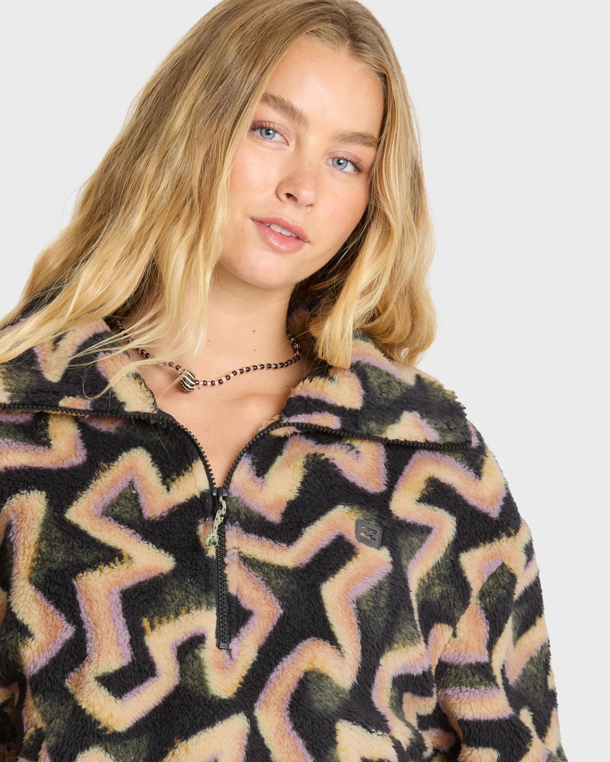 Barra Sherpa Half-Zip Sweatshirt - Black Sands