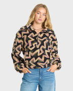 Barra Sherpa Half-Zip Sweatshirt - Black Sands