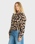 Barra Sherpa Half-Zip Sweatshirt - Black Sands