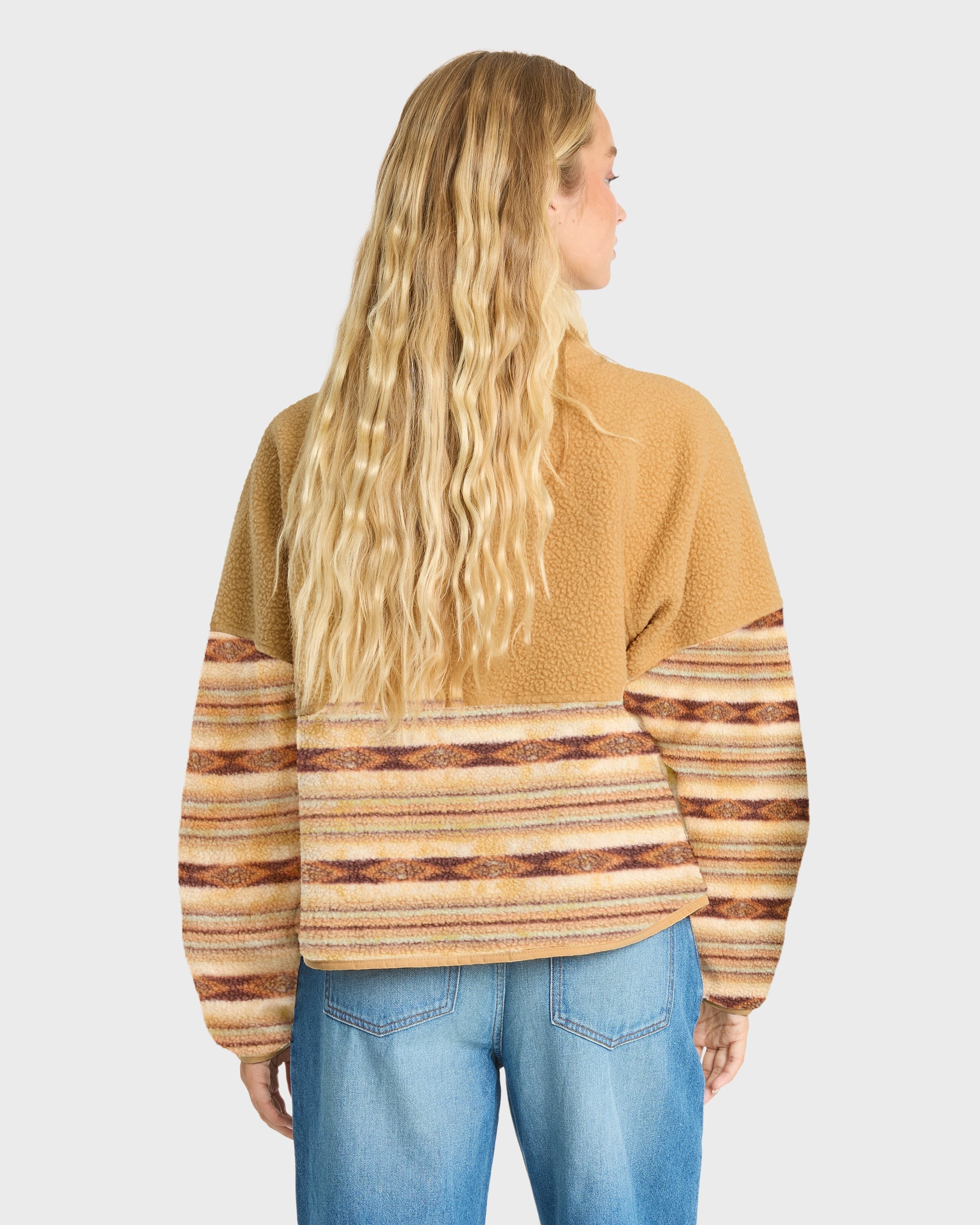 Popoyo Sherpa Full Zip Fleece Jacket - Curry