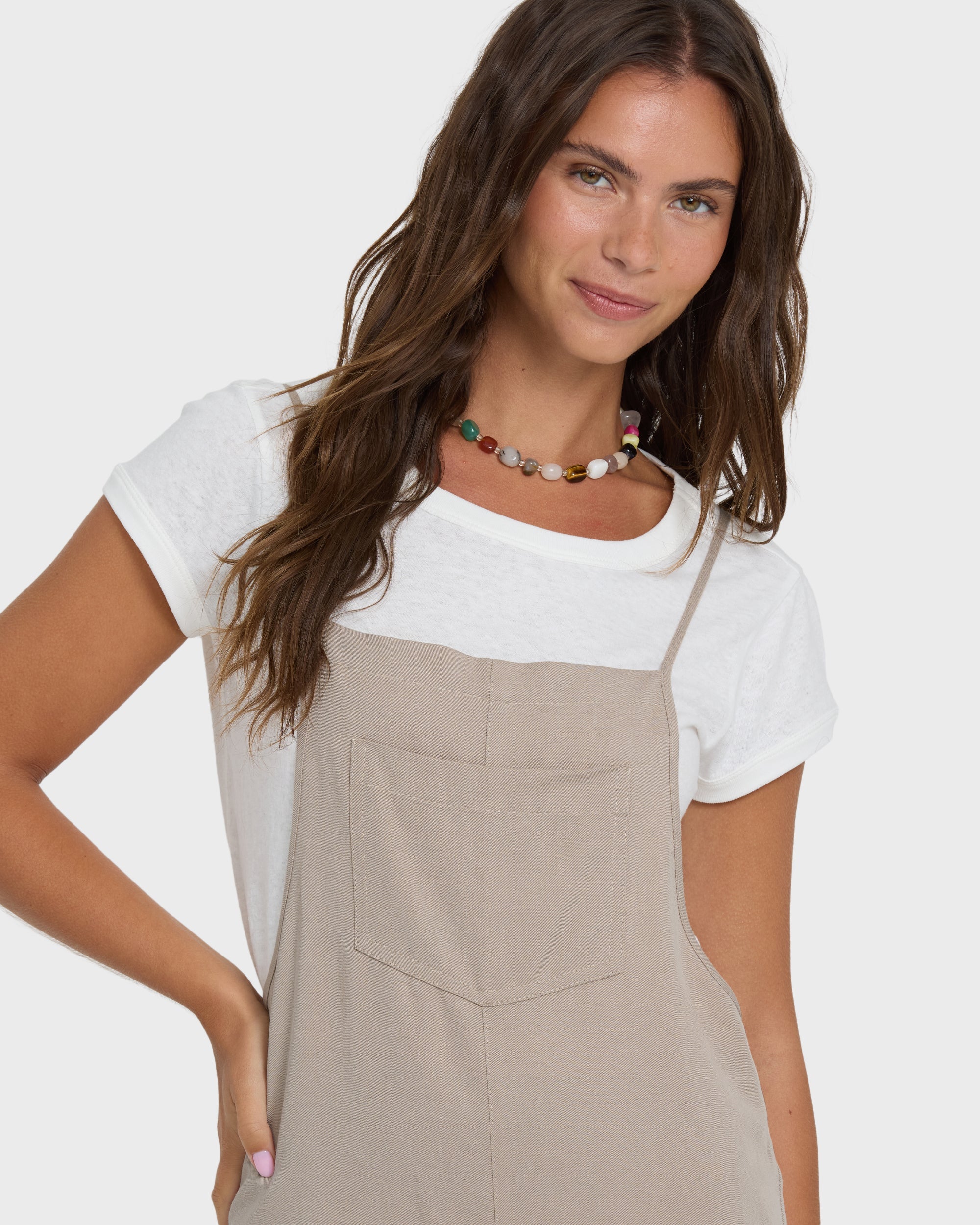 Best Ever Jumpsuit - Cobblestone