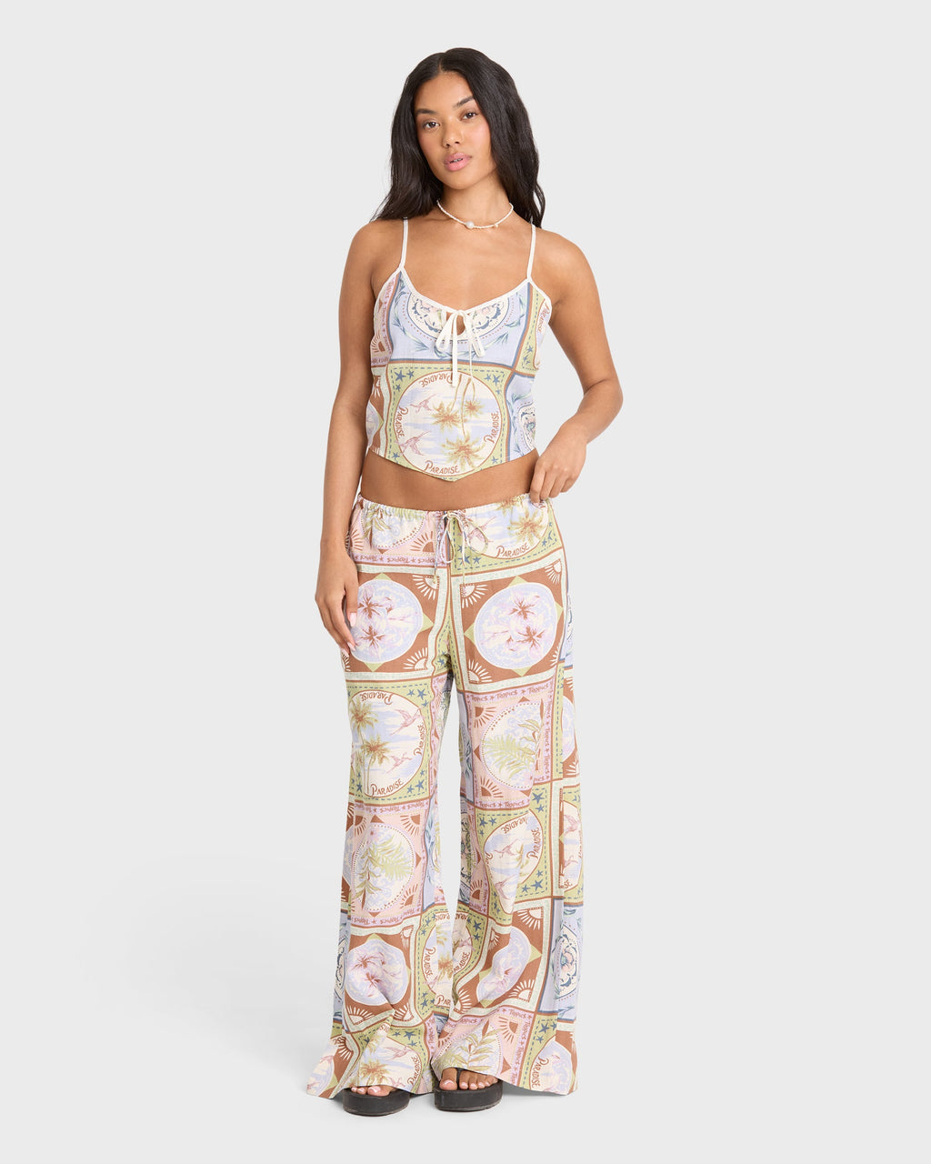Into The Sun Woven Pants - White Cap
