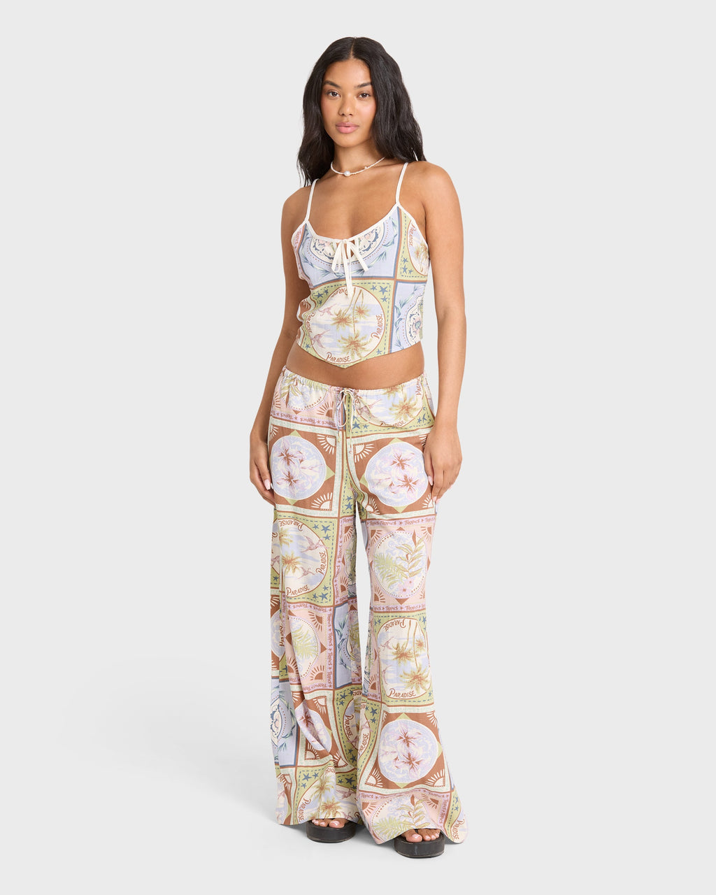 Into The Sun Woven Pants - White Cap