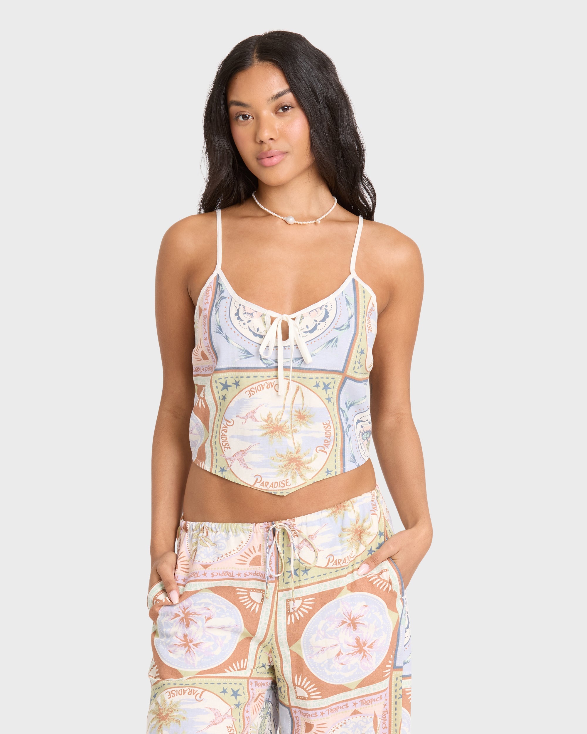 Into The Sun Tank Top - White Cap