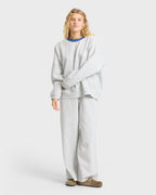 Sunset Palm Crewneck Sweatshirt - Heather Gray