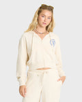 Palm 73 Zip-Up Hoodie - White Cap
