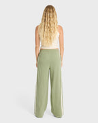 Wave Stamp Knit Pants - Army Green