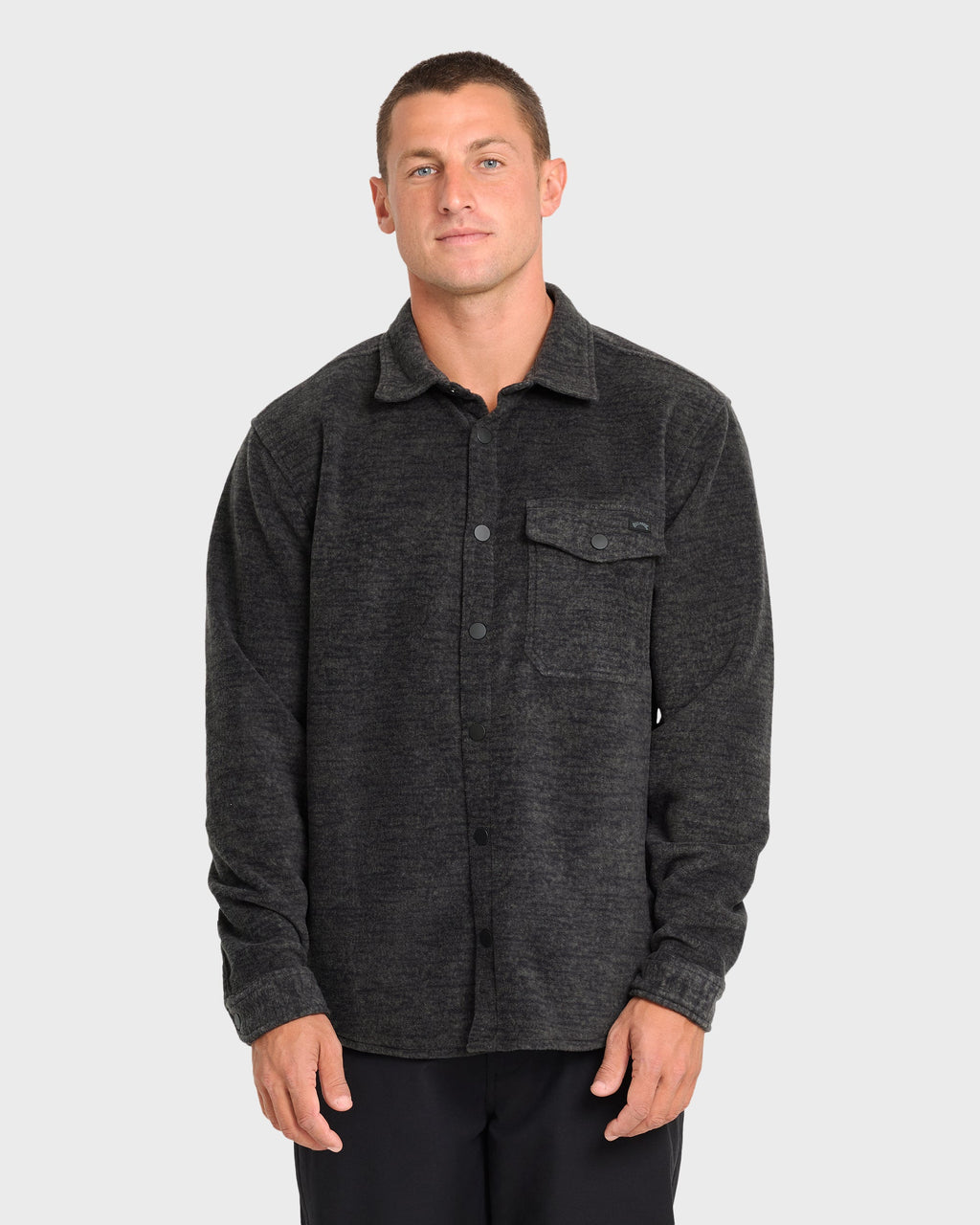 Furnace Long Sleeve Flannel Shirt - Black
