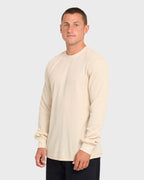 Essential Thermal Long Sleeve Knit Tee - Oatmeal