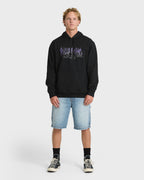 Tribal Pullover Hoodie - Black