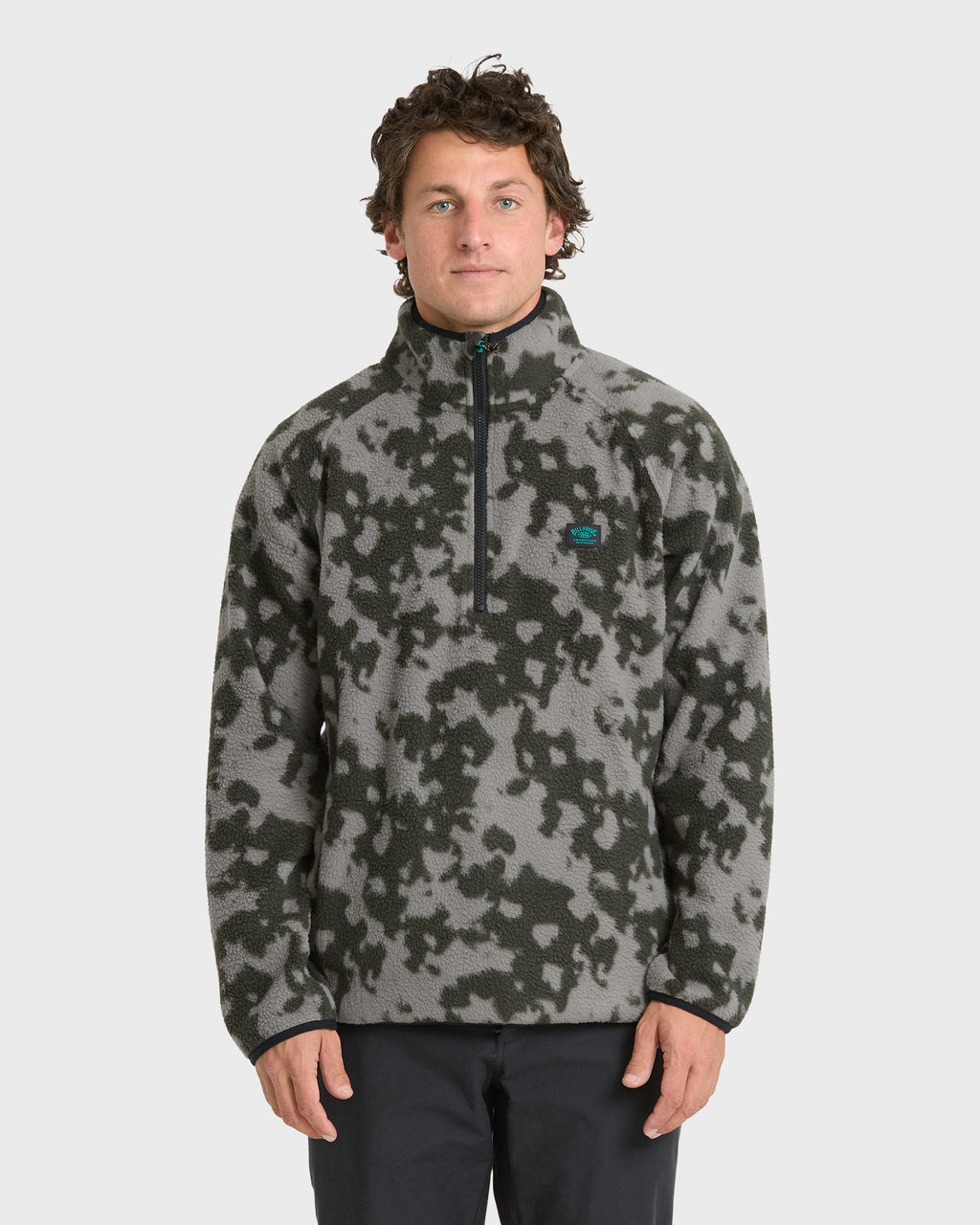 A/Div Boundary Mock Neck Half-Zip Sweatshirt - Black