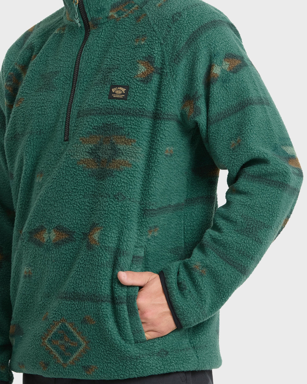 A/Div Boundary Mock Neck Half-Zip Sweatshirt - Smoke Pine