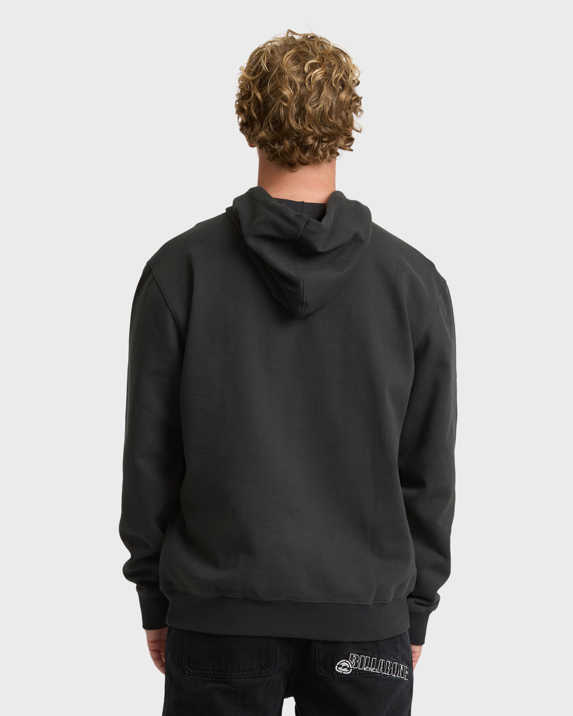Bad Dog Shrapnel Pullover Hoodie - Washed Black