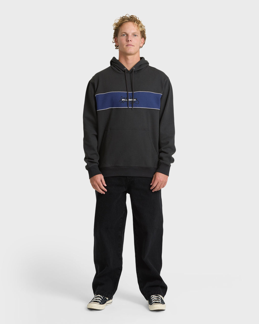 Bad Dog Shrapnel Pullover Hoodie - Washed Black