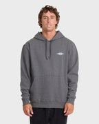 Crayon Wave Pullover Hoodie - Dark Gray Heather