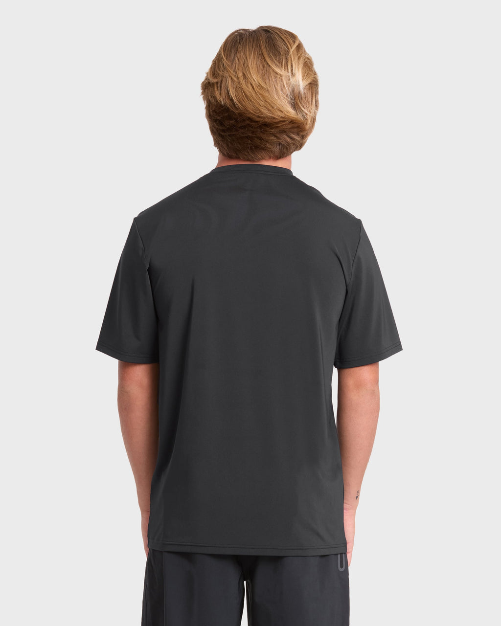 All Day Wave Loose Fit Short Sleeve Surf Tee - Black