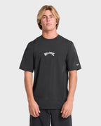 All Day Wave Loose Fit Short Sleeve Surf Tee - Black