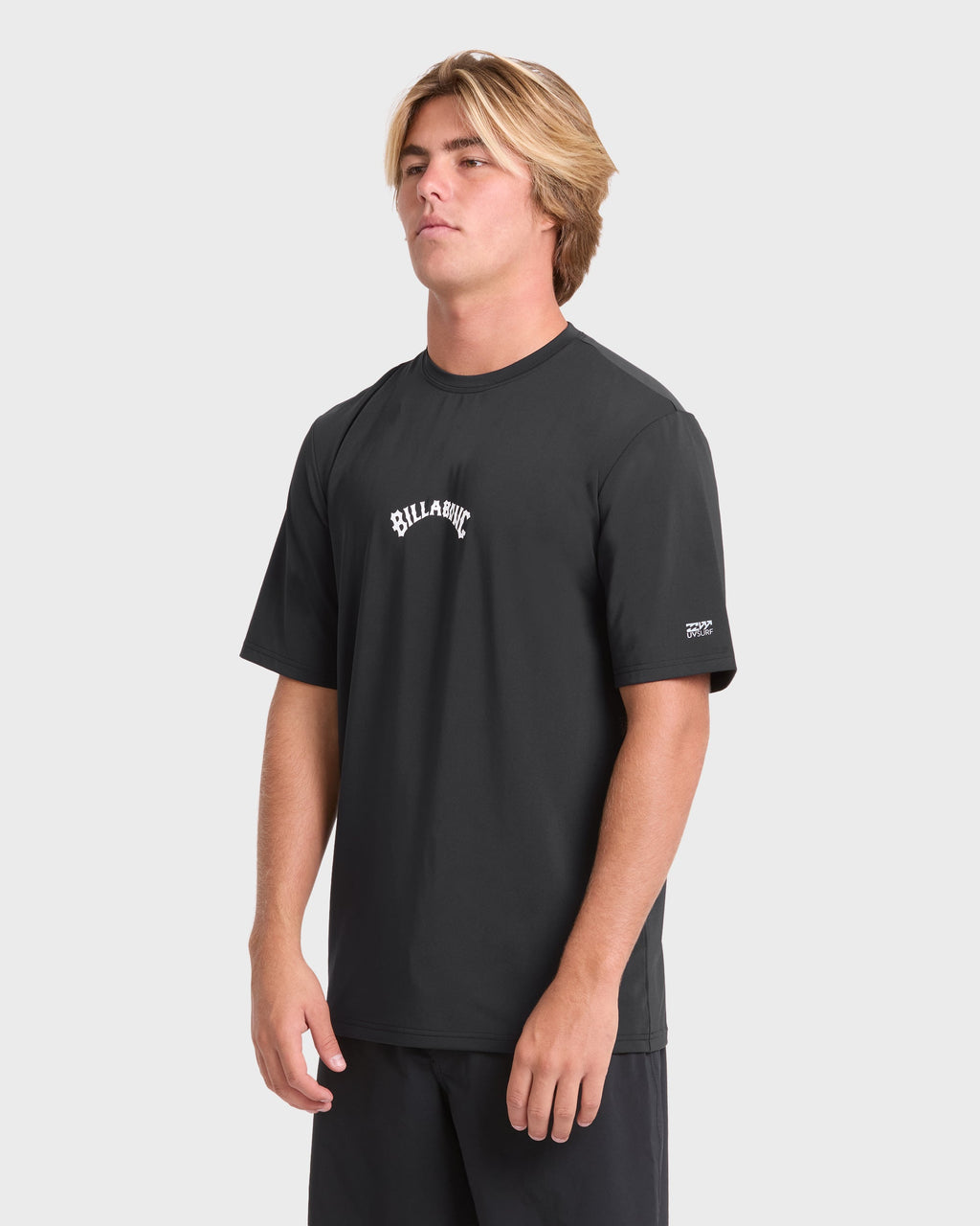 All Day Wave Loose Fit Short Sleeve Surf Tee - Black
