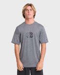 All Day Wave Loose Fit Short Sleeve Surf Tee - Light Gray Heather
