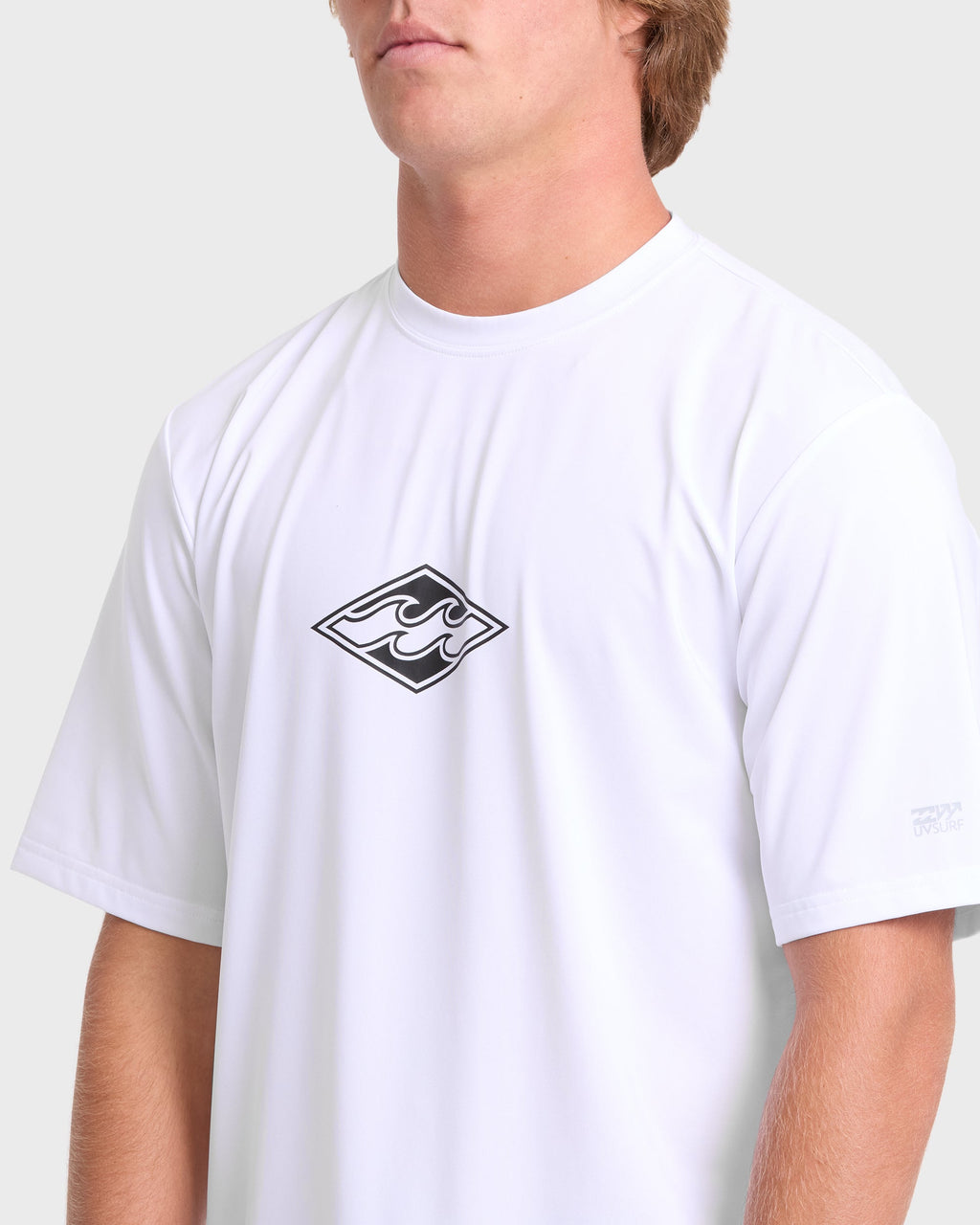 All Day Wave Loose Fit Short Sleeve Surf Tee - White