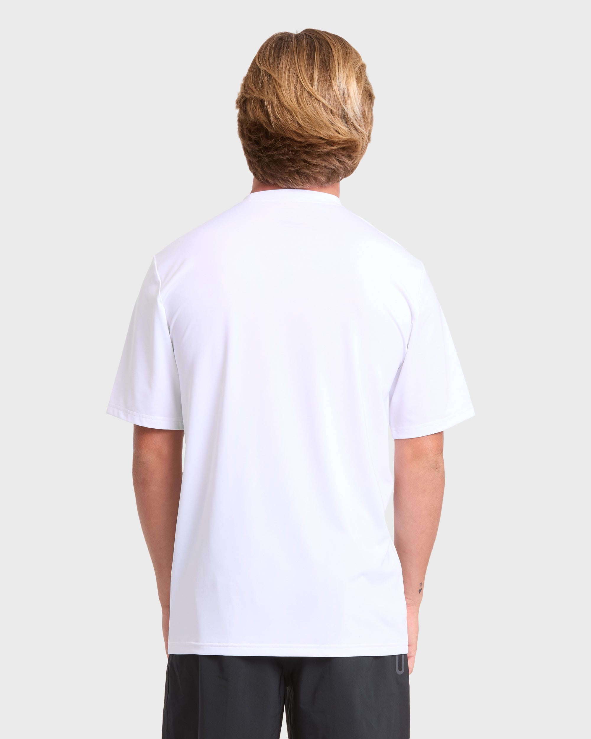 All Day Wave Loose Fit Short Sleeve Surf Tee - White
