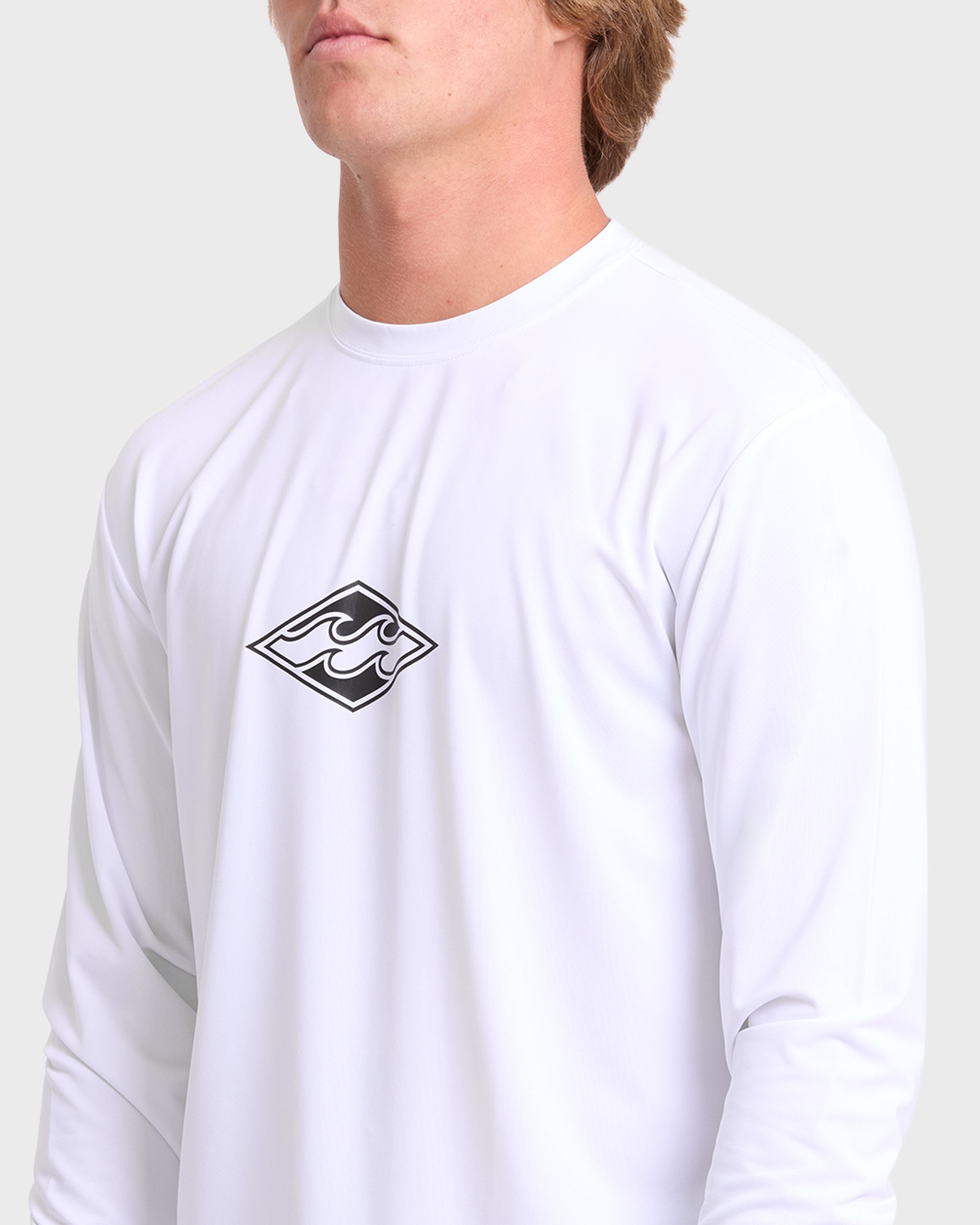 All Day Wave Long Sleeve Surf Tee - White