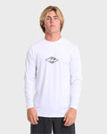 All Day Wave Long Sleeve Surf Tee - White