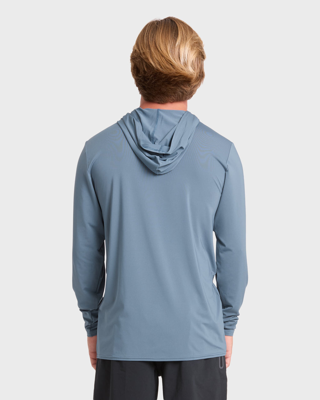Arch Mesh Hooded Long Sleeve Surf Tee - China Blue
